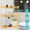 Bathroom Countertop Organizer 3 Tier Corner Makeup Storage Shelf Vanity Cosmetic Perfume Tray Clear Corner Rack for Bedroom Bathroom Kitchen