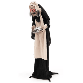 Halloween Standing Greetings Old Lady Decoration (Option: As picture)
