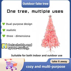 1 Piece Of 83 - Inch Pink Christmas Tree, The First Choice For Romantic Date Confessions (Option: 210cm)