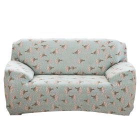 Sofa Cover Printed Stretch Sofa Furniture Cover Soft Sofa Slipcover Polyester Furniture Protector Cover (Option: Hyacinth_3S)