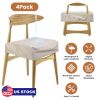 4Pack Waterproof Dining Chair Slipcovers Stretch Chair Seat Slipcovers Removable Washable Jacquard Seat Covers for Dining Room