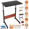 31.5x15.74x35in Mobile Laptop Desk Height Adjustable Rolling Wheels 88LBS Load Standing Table Sofa Bed Side Desk Cart Home Office Use