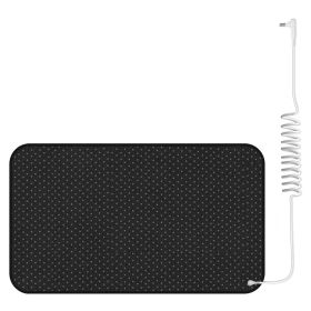 Grounding Mat For Desk Bed With 15FT Grounding Cord For Sleep Energy Pain Relief Indoor Conductive Grounding Mat Anti-Slip PU Leather Grounding Mattre (Option: Small)