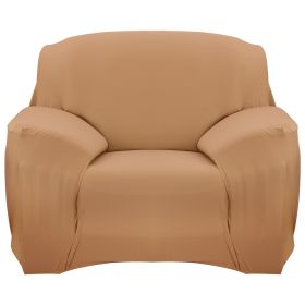 Sofa Cover Printed Stretch Sofa Furniture Cover Soft Sofa Slipcover Polyester Furniture Protector Cover (Option: Camel_1S)