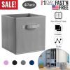 iMounTEK 4 Pack Foldable Storage Cube Bins Cloths Closet Space Organizer Basket Shelves Box for Clothes Toys Books Cabinet