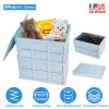 2Pcs 56L Collapsible Storage Bins With Dustproof Lid Waterproof Interior Bag Handle Stackable Storage Box Container Utility Organizer Crate For Campin