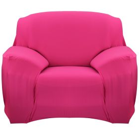 Sofa Cover Printed Stretch Sofa Furniture Cover Soft Sofa Slipcover Polyester Furniture Protector Cover (Option: RoseRed_1S)