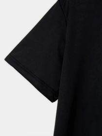 No Ghosts, Fun Like The Holy Spirit. Christian Halloween T-shirt, Fashionable Cotton Youth Men's Short Sleeved Shirt (Color: Black, size: S)