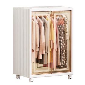 Small Wardrobe Closet Kids Wardrobe Clear Wardrobe Closet for Hanging Clothes Stackable Storage Cabinet with Magnetic Design for Living Room Bedroom D (Option: Clear_1Cube)