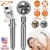High Pressure Shower Head 360° Rotating Water Saving Handheld Shower Head Powerful Turbo Fan Shower Head w/ Filter Pause Switch