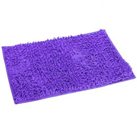 Antiskid Bathroom Mat Water Absorbent Toilet Carpet Machine Washable Chenille Cushion Rugs 23.23x15.75inches for Home Decoration (Option: PPL)
