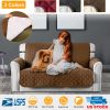 Reversible Sofa Cover Chair Loveseat Couch Microfiber Slipcover Cushion Furniture Protector Shield Water-Resistant w/ Elastic Strap for Kids Pet Dog C