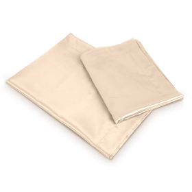 Luxury Silky Satin King Pillowcase Set (Option: Ivory)